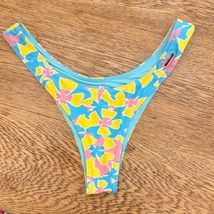 Blackbough Floral Bikini Bottom - Blue, Yellow, Pink